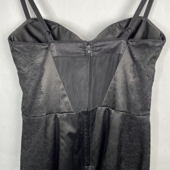 Guess Lexy Dress Sweetheart Neckline Satin Lace Trim Bodycon Sexy Dress 5 - Picture 13 of 15